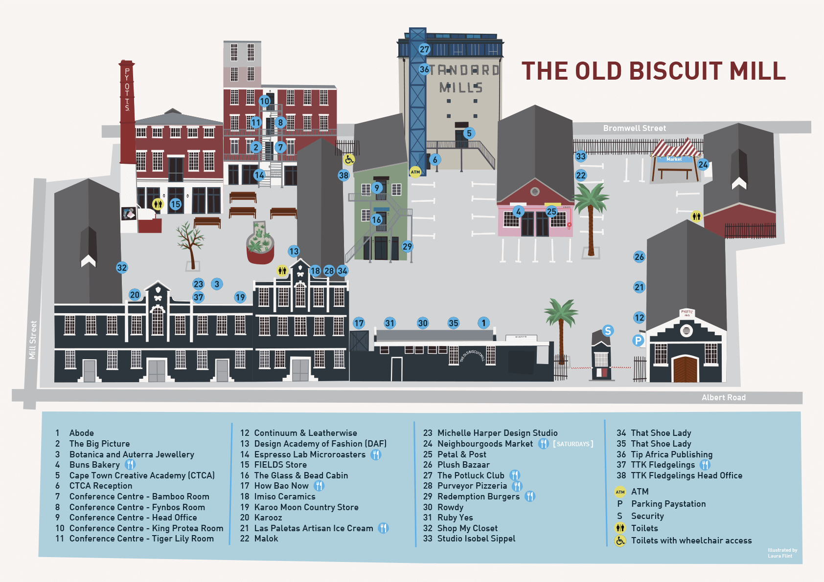 Old Biscuit Mill Map