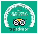 TripAdvisor Certificate of Excellence Hall of Fame
