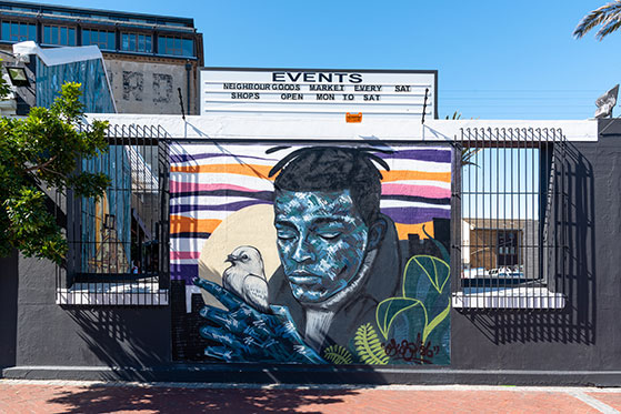 Street art at The Old Biscuit Mill